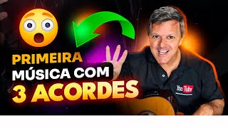 Video thumbnail of "Aula de Violão: Toque sua PRIMEIRA MÚSICA com apenas 3 acordes!"