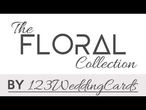Amaze your guest with our Floral Wedding Invitation Cards | 123WeddingCards