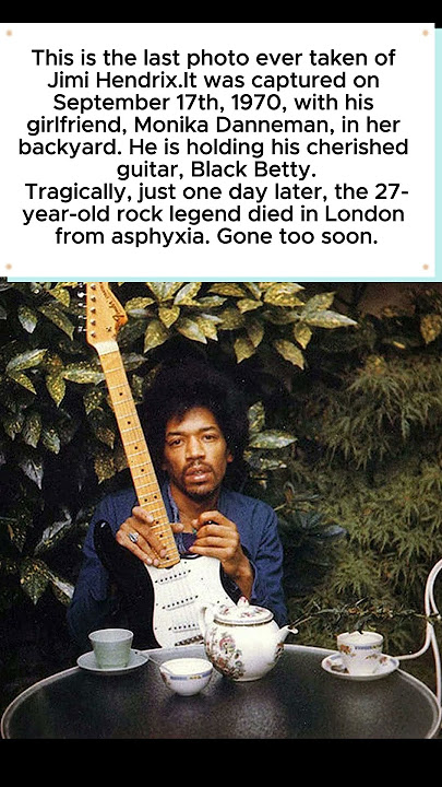 The Final Moment: Jimi Hendrix's Last Photo