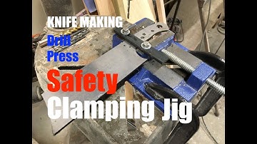 How to make a Knife Making Swing Arm Jig to secure blade into drill press vise