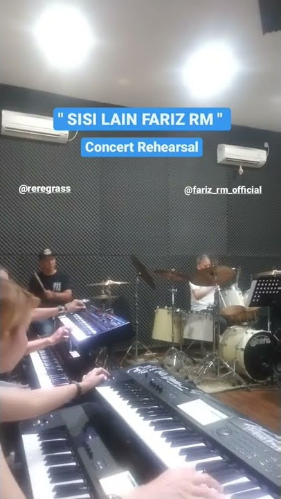 Cuplikan latihan with Fariz RM (SISI LAIN FARIZ RM Concert). Double drum version with Rere GrassRock
