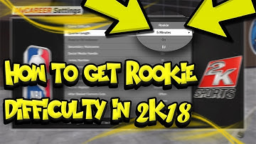 NBA 2K18 How To Play on ROOKIE Difficulty!! (Patched)