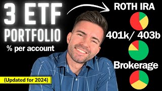 How I Invest 3 ETF Portfolio Differently: ROTH IRA vs Brokerage vs 401k