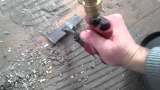 Modified Air Chisel makes short work of floor cement removal