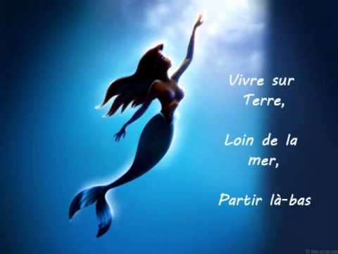 La petite sirène - Partir là-bas - Paroles
