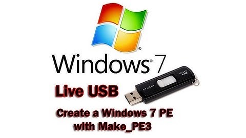 Create a Windows 7 PE with Make_PE3 by Britec