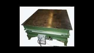 Flat Deck Vibratory Table to Settle & Pack Aluminum Chips - Cleveland Vibrator Co.