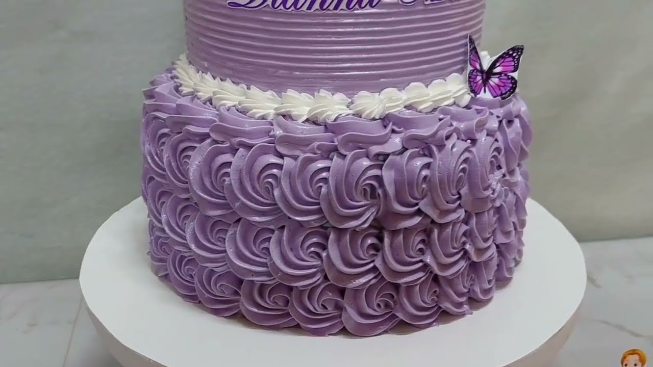 2-tier Princess Sofia the 1st themed 1st birthday cake ice… | Flickr