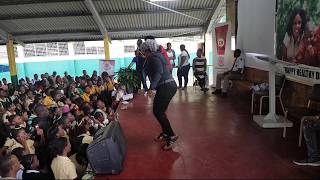 Students Beg For More DEVIN DI DAKTA - #TalkDiTruth SCHOOL TOUR ft DELANDO COLLEY @ Ocho Rios High