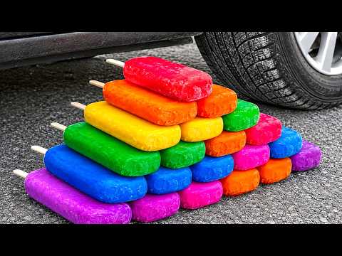 Crushing Experiments! 🚗 Car vs Giant Crunchy Toothpaste Balloons & Soft Things #1