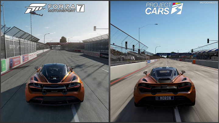 Forza Motorsport 7 vs Project CARS 3 - McLaren 720S at Long Beach