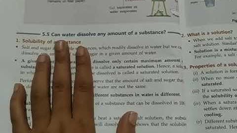 👉can water dissolve any amount of substance?