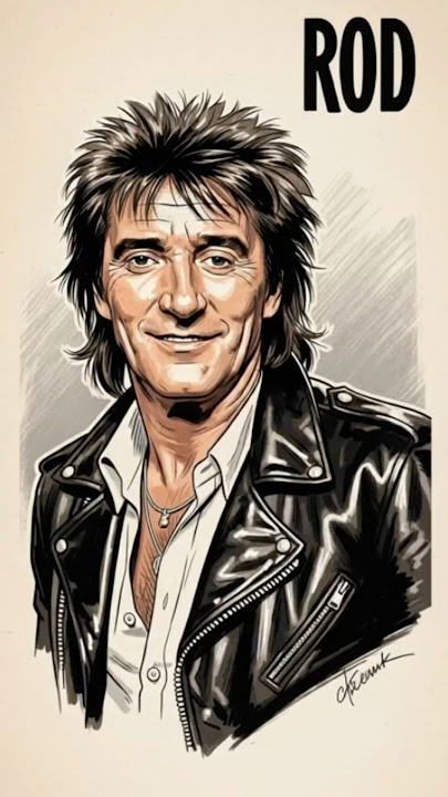 🎤 Rod Stewart Like Never Before – The Charature Collection 🎨✨