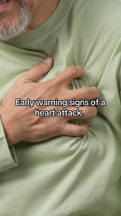 Early warning signs of a heart attack.