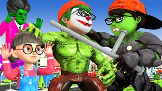 Scary Teacher 3D || Boy Nick Transform Nick Hulk protect the city before encroachment Hulk Joker