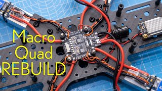 FPV Macro Quad REBUILD // Part 2 - Power &amp; VTX // Chill soldering