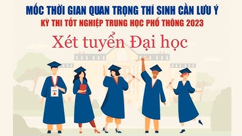 Mốc thời gian quan trọng về Thi tốt nghiệp THPT và xét tuyển Đại học năm 2023 cần lưu ý