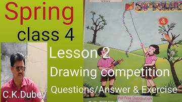 spring class 4 lesson 2 drawing competition exercise