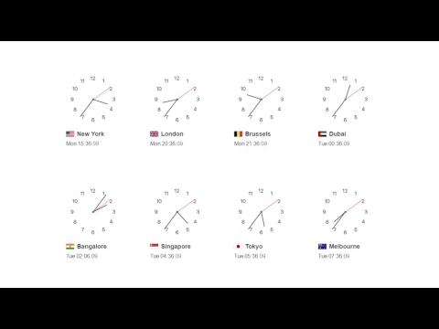 World Clock Live Now - Major Cities