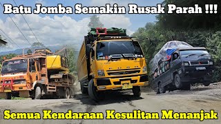 Increasingly Severely Damaged || Today All Vehicles Have Difficulty Passing Batu Jomba