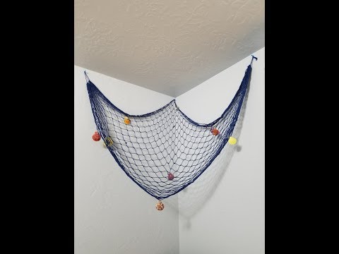 Luvu Decorative Fish Net With Shells Youtube