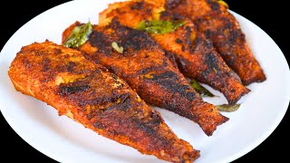 மசாலா உதிராமல் சுவையான மீன் வறுவல் இப்படி செய்ங்க | Fish Fry Recipe in Tamil | Simple Fish Fry