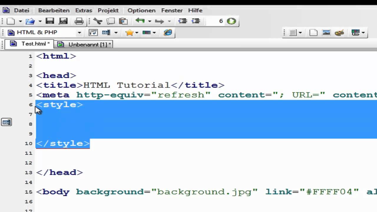 Eigene Webseite erstellen #04 - CSS Stylesheet - YouTube