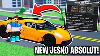 They Added The JESKO ABSOLUT In Roblox Dealership Tycoon!! (UPDATE)