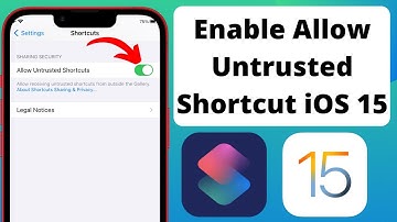 How to Allow Untrusted Shortcuts On iPhone or iPad iOS 15 Shortcut Allow Option iOS 15