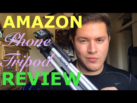 Acuvar 50 Inch Aluminum Camera Tripod with Smartphone Mount Review | Amazon Prime