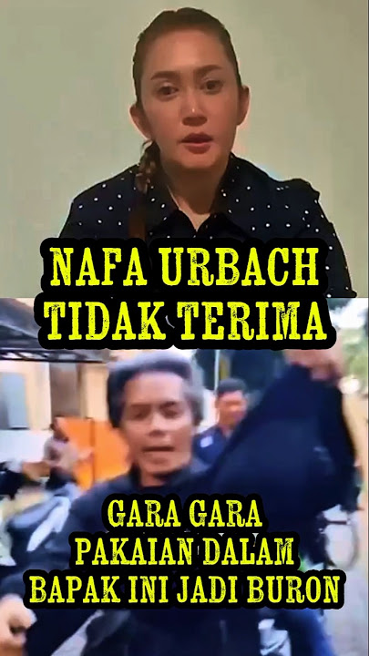 nafa urbach tidak terima barang nya di jarah #viralvideo