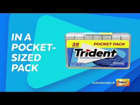 Try Pocket Pack - 2X the gum, 28 sticks, 100% fresh. All in a pocket-sized pack.