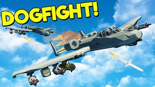 We Used A-10 WARTHOGS to Fight the AI Planes! (Stormworks Search and Destroy Update)