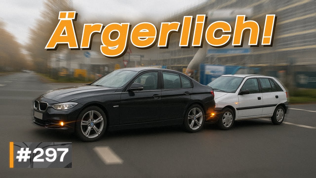 Dummer Unfall, Auto im Graben und Motorrad im Feld versenkt! 🔥 | #GERMAN #DASHCAM | #297