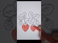 🍓 Fresh colors, sweet creativity! ✨🎨#StrawberryArt #DrawingShorts #ArtShorts #CreativeDrawing