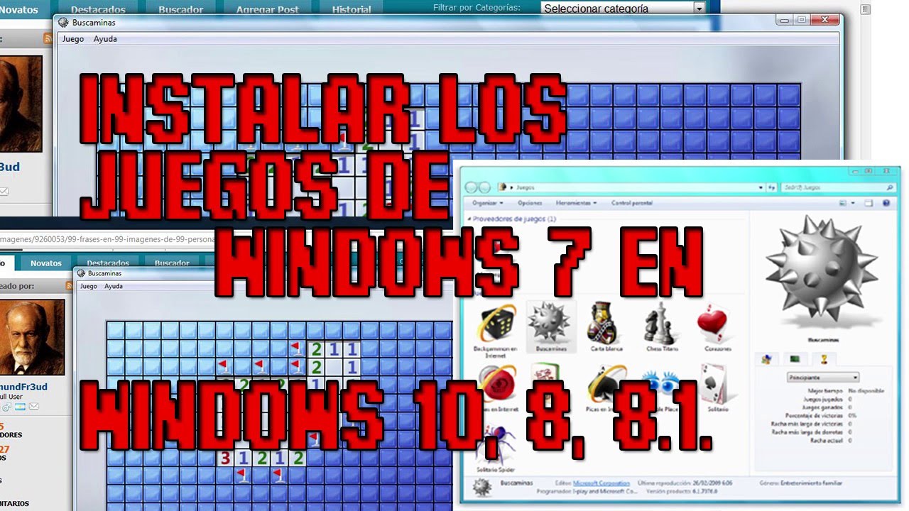 Como Instalar los Juegos de Windows 7 en Windows 10, 8, y ...