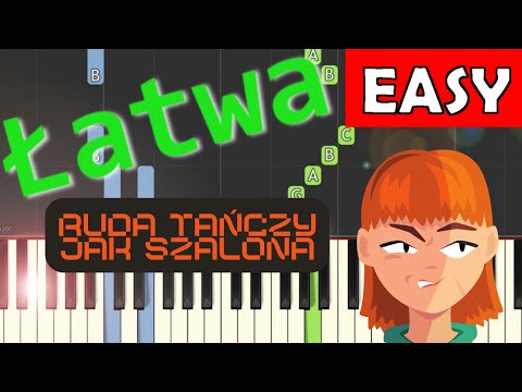 🎹 Ruda tańczy jak szalona (CZADOMAN) - Piano Tutorial (łatwa wersja) 🎵 NUTY W OPISIE 🎼