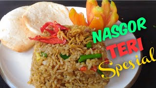 Resep Nasi Goreng Ikan Teri Ikan Asin, (ENG SUB) Anchovy Fried Rice Recipe