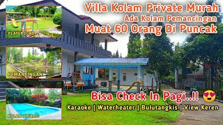 Villa Kolam Private & Pemancingan Murah Bisa 60 Orang Di Puncak Cisarua