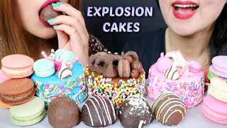 We are having explosion cake boxes + chocolate truffles french
macarons from sendacake! check out their website to order your and...