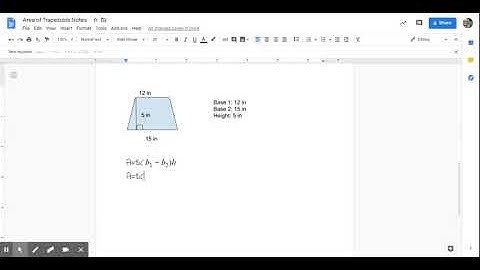 Area of Trapezoids Notes - Google Docs