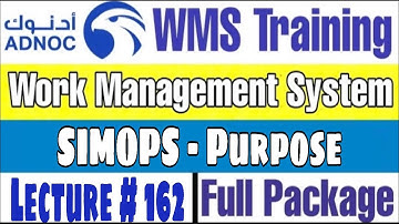 Purpose of SIMOPS Module as per ADNOC WMS | Lecture # 162