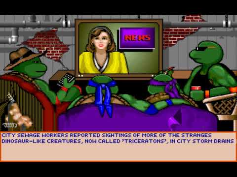 Teenage Mutant Ninja Turtles: Manhattan Missions (Distinctive Software) (MS-DOS) [1991] PC Longplay