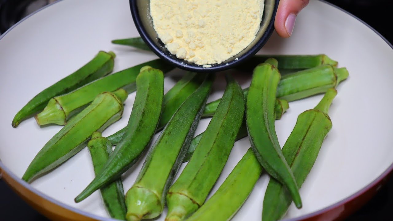 New Side Dish recipe unique lady finger recipe Besan Bhindi Sabji