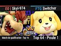 Reach the crown 10  e0  skyl974 bowser vs ftg  switcher marie  top16