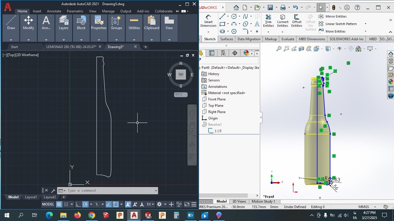 Importing AutoCAD files into SolidWorks - YouTube
