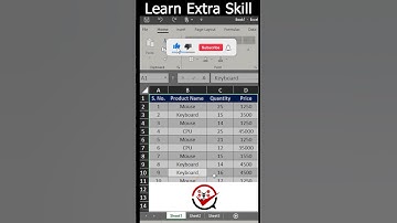 Convert Data to Table Format in Excel