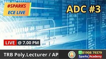 LIVE @ 6.30 PM: TNPSC (TNEB) AE - ECE ADC 03 | Admissions Open ! Sparks Academy