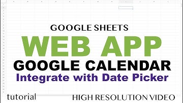 Integrate Google Calendar in Web App - Google Apps Script Web App Tutorial - Part 6