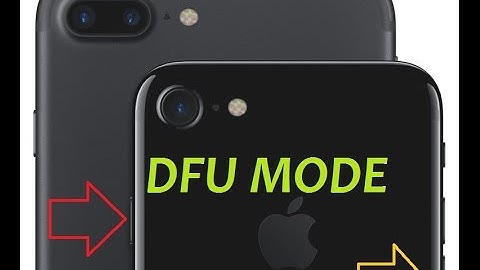 How to put your iPhone 7 or 7 plus  into DFU mode